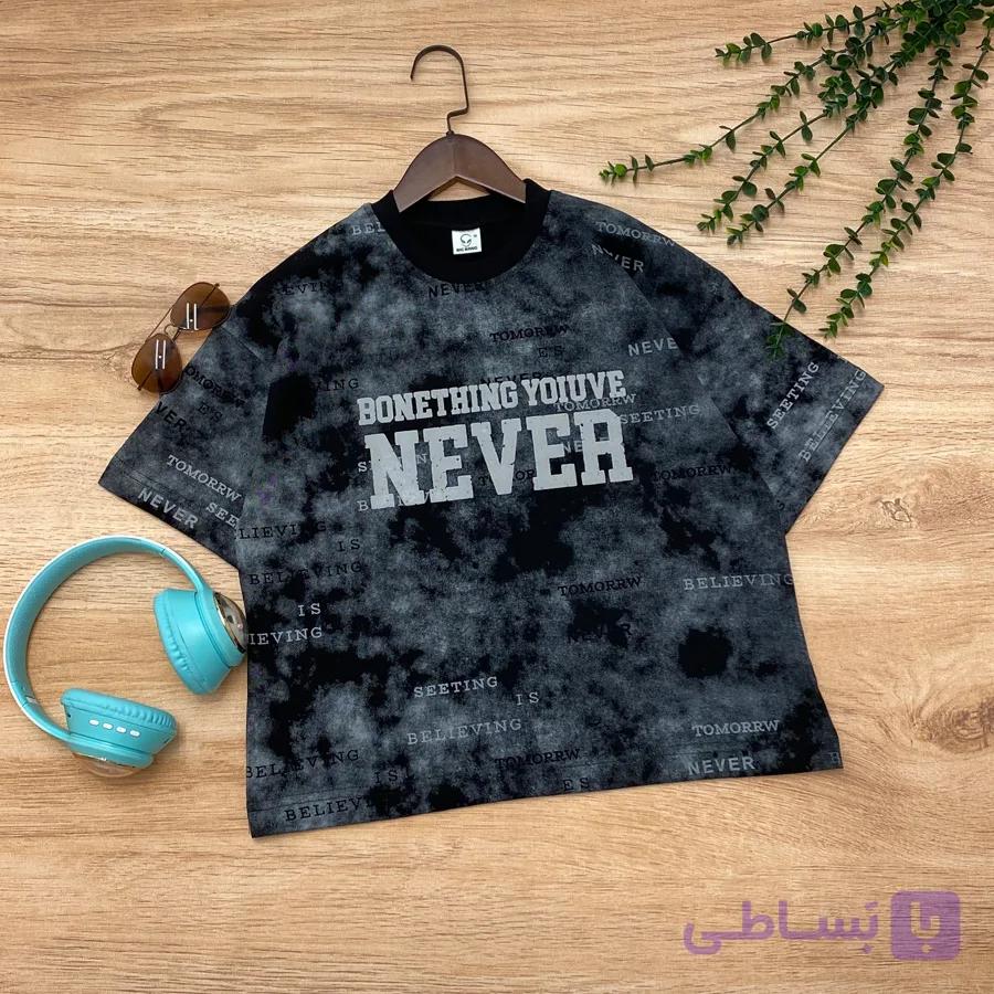 تیشرت پسرانه NEVER رنج8تا9سال — تصویر 1