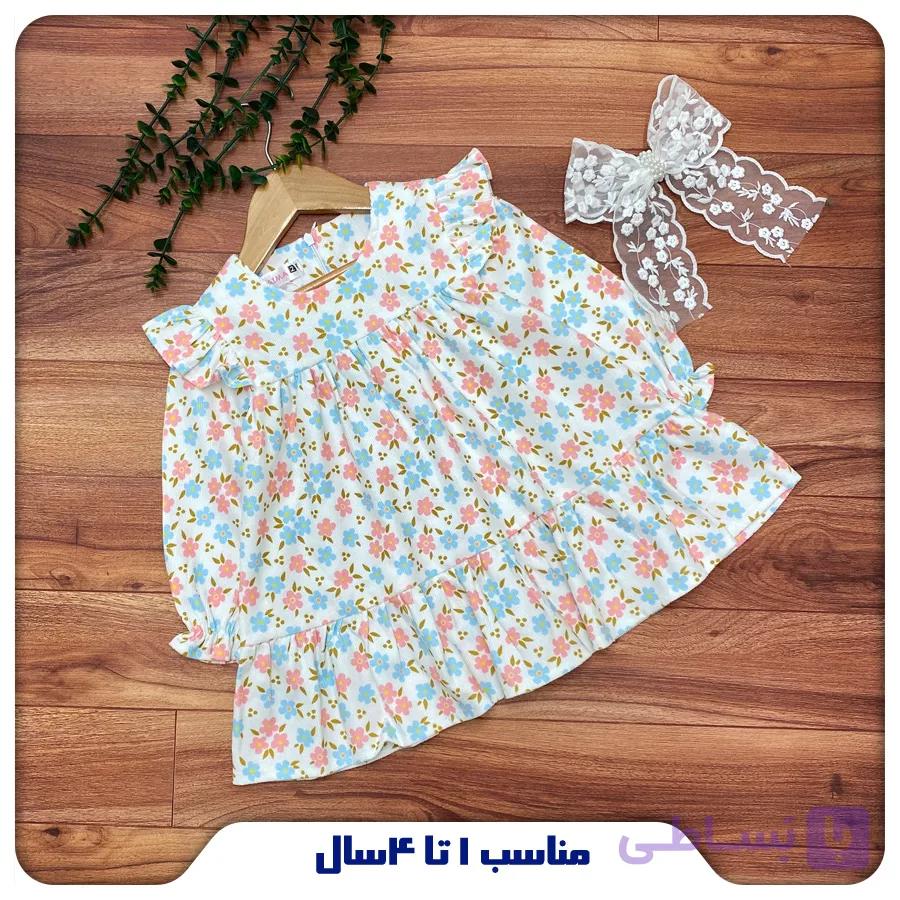 پیراهن نقلی دخترانه مدل رزگل — تصویر 1