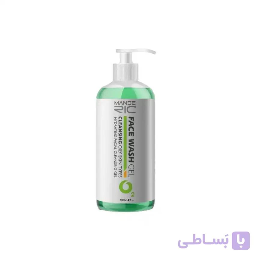 ژل شستشوی پوست چرب مانسریک 500ml — تصویر 1