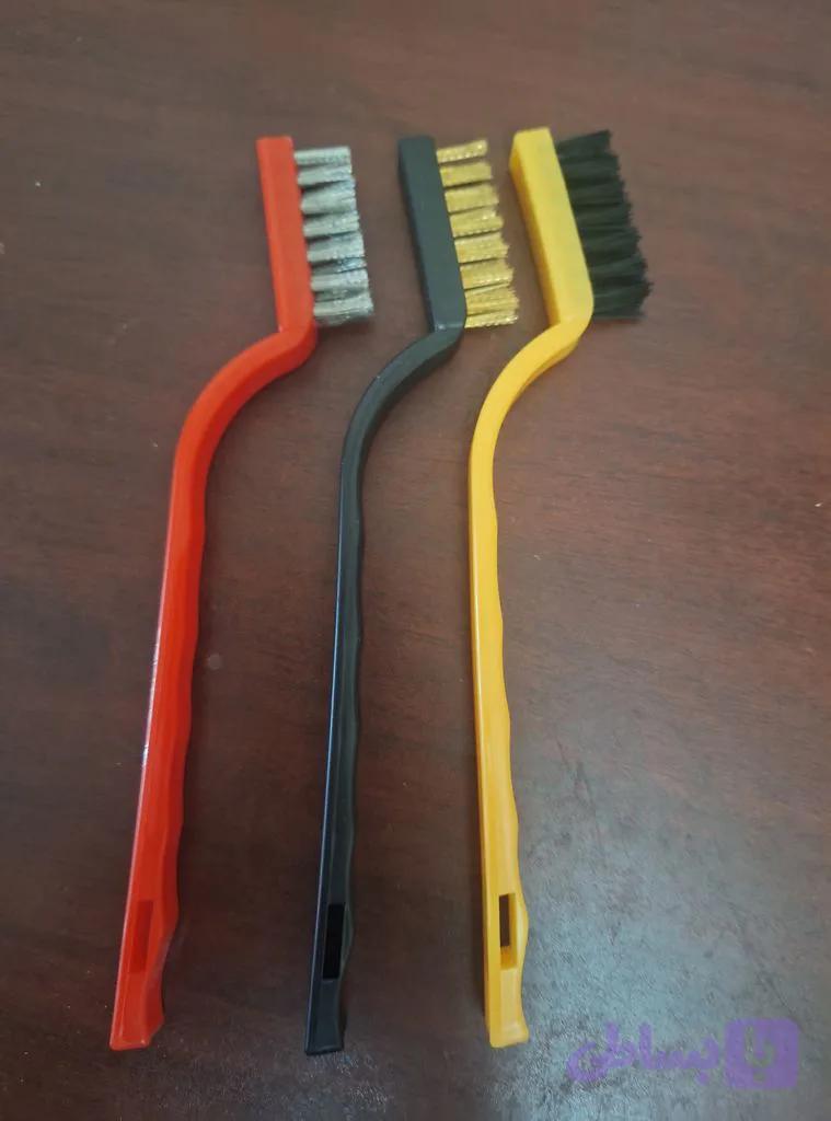فرچه گاز پاک کن سیمی مسواکی ۳ تایی