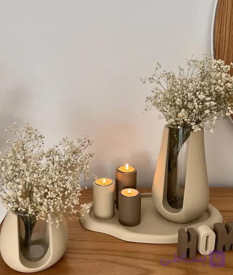 ست جلو مبلی با گلدان u در دو سایز با استندhome