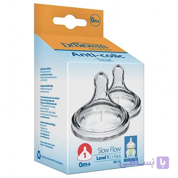 سر شیشه آپشن پلاس دو عددی دکتر براون Dr Brown’s سایز 4