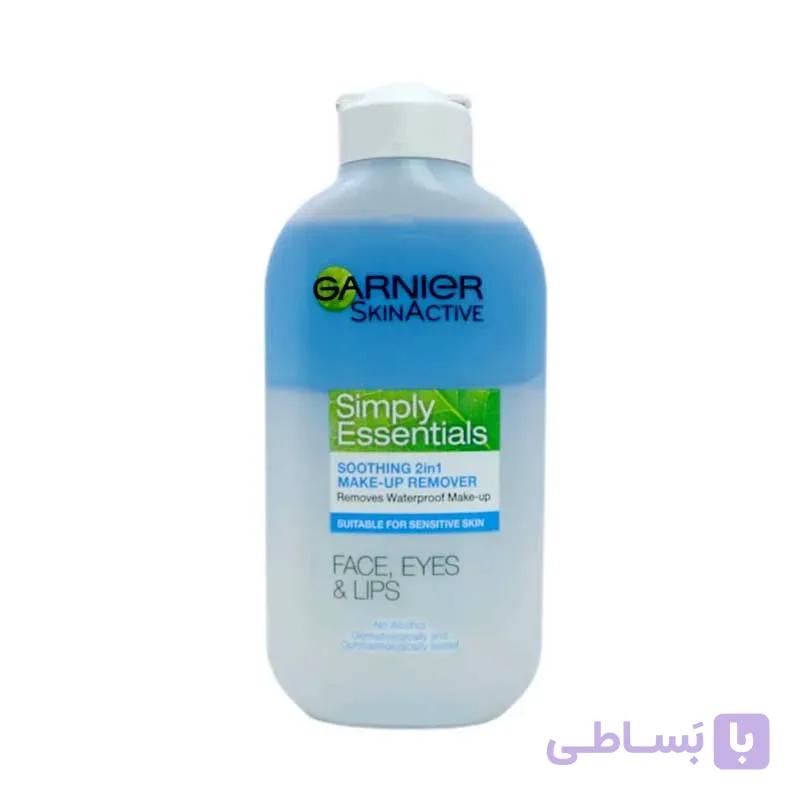 قیمت و خرید محلول دو فاز پاک‌کننده آرایش گارنیر Simply Essentials - مریان‌کر | خرید لوازم آرایشی و محصولات پوستی اصل