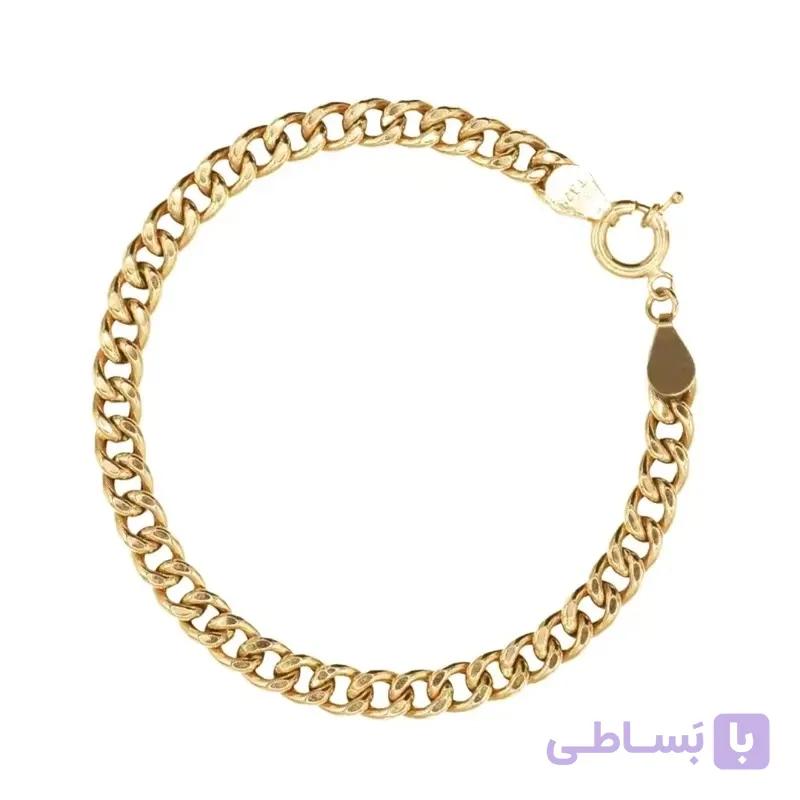 دستبند زنجیری طلا زنانه کم اجرت مدل کارتیه wb1422