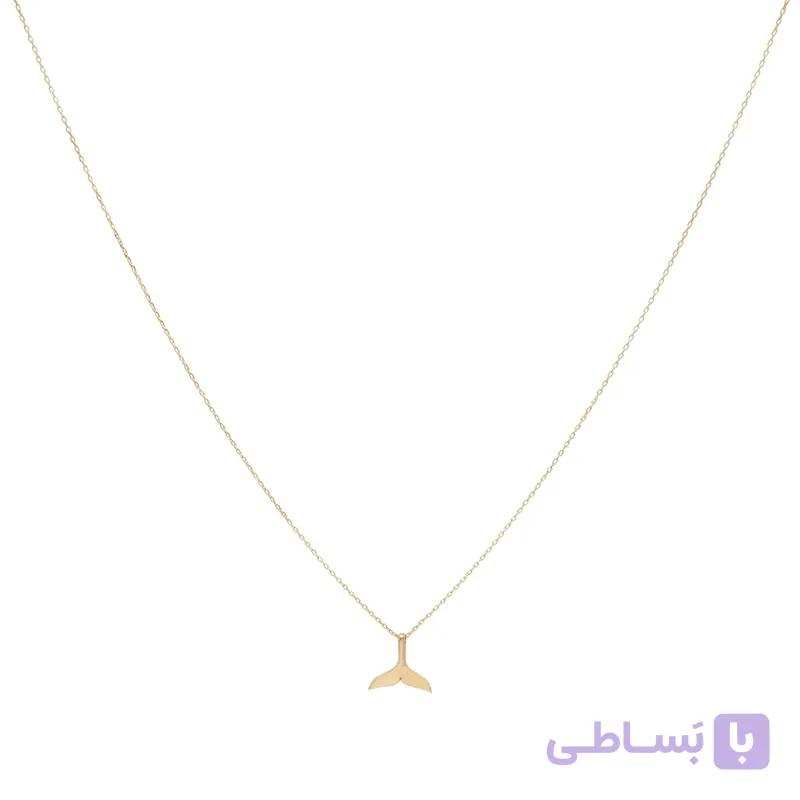 گردنبند طلا زنانه با زنجیر حلقه‌ای فلامینگو wn1409 — تصویر 1