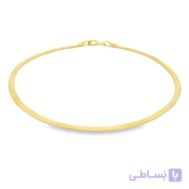 دستبند طلا زنانه فلکسی 2 میلی wb1385 — تصویر 1