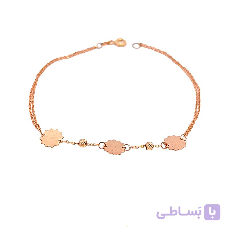 دستبند طلا زنانه لیزری wb1391 — تصویر 1