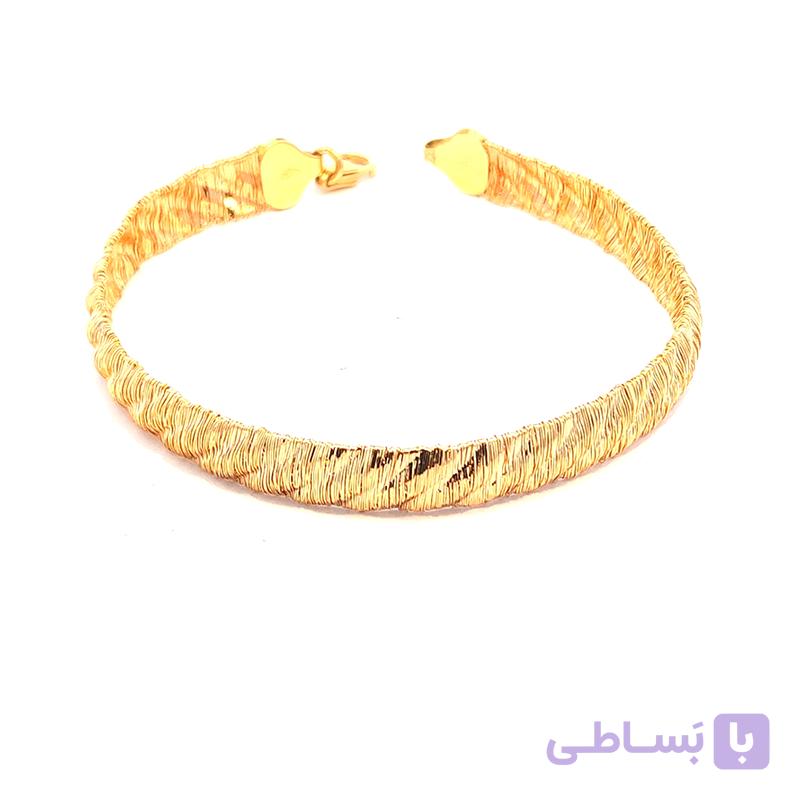 دستبند طلا زنانه داوین پهن wb1394 — تصویر 1