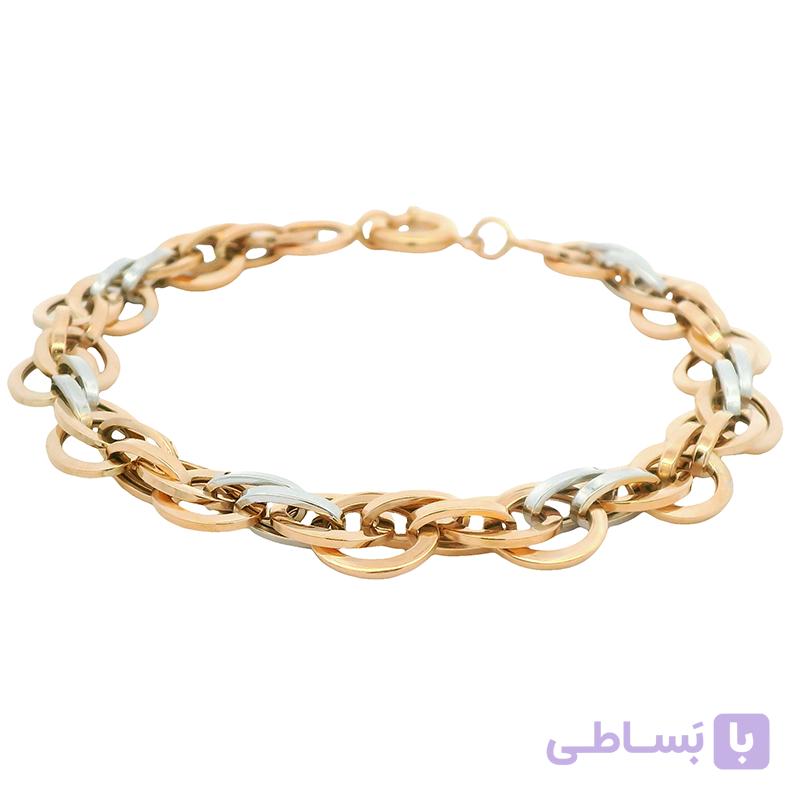 دستبند طلا زنانه ژوان 12 میلی wb1378 — تصویر 1