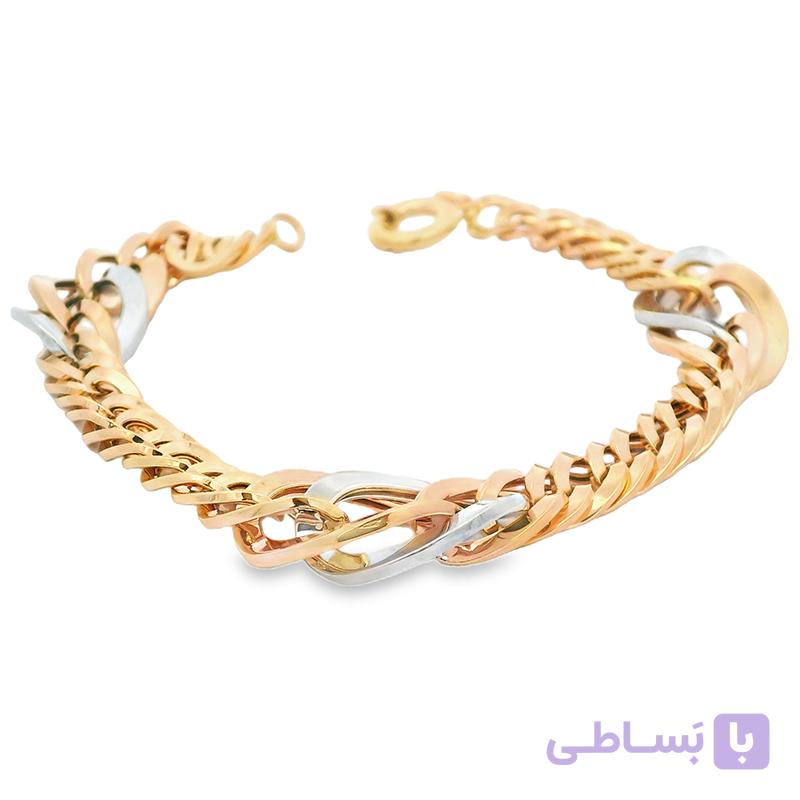 دستبند طلا زنانه ژوان 13 میلی wb1383 — تصویر 1