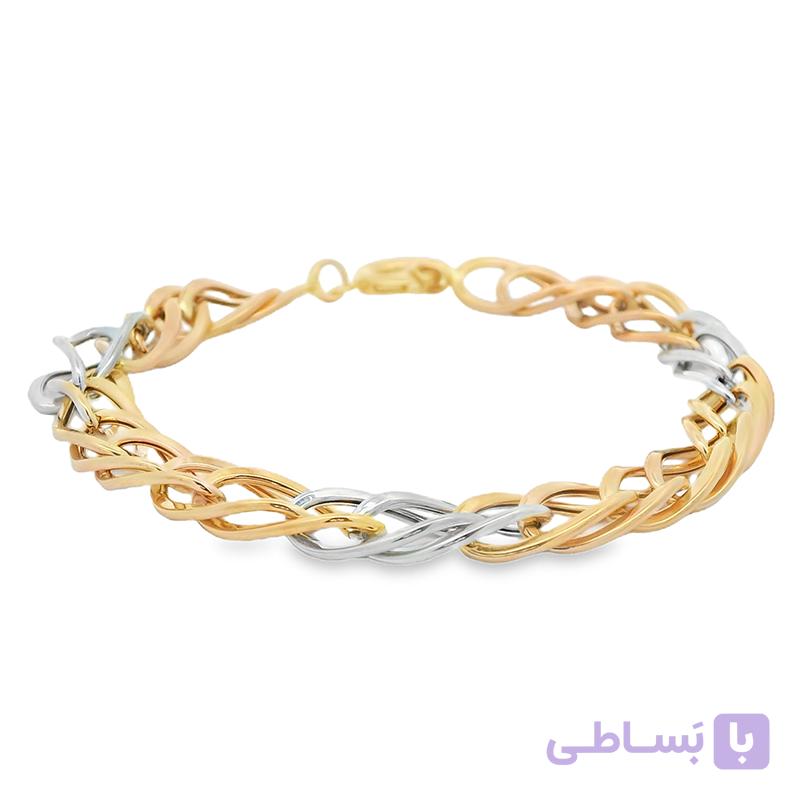 دستبند طلا زنانه ژوان 7 میلی wb1382 — تصویر 1
