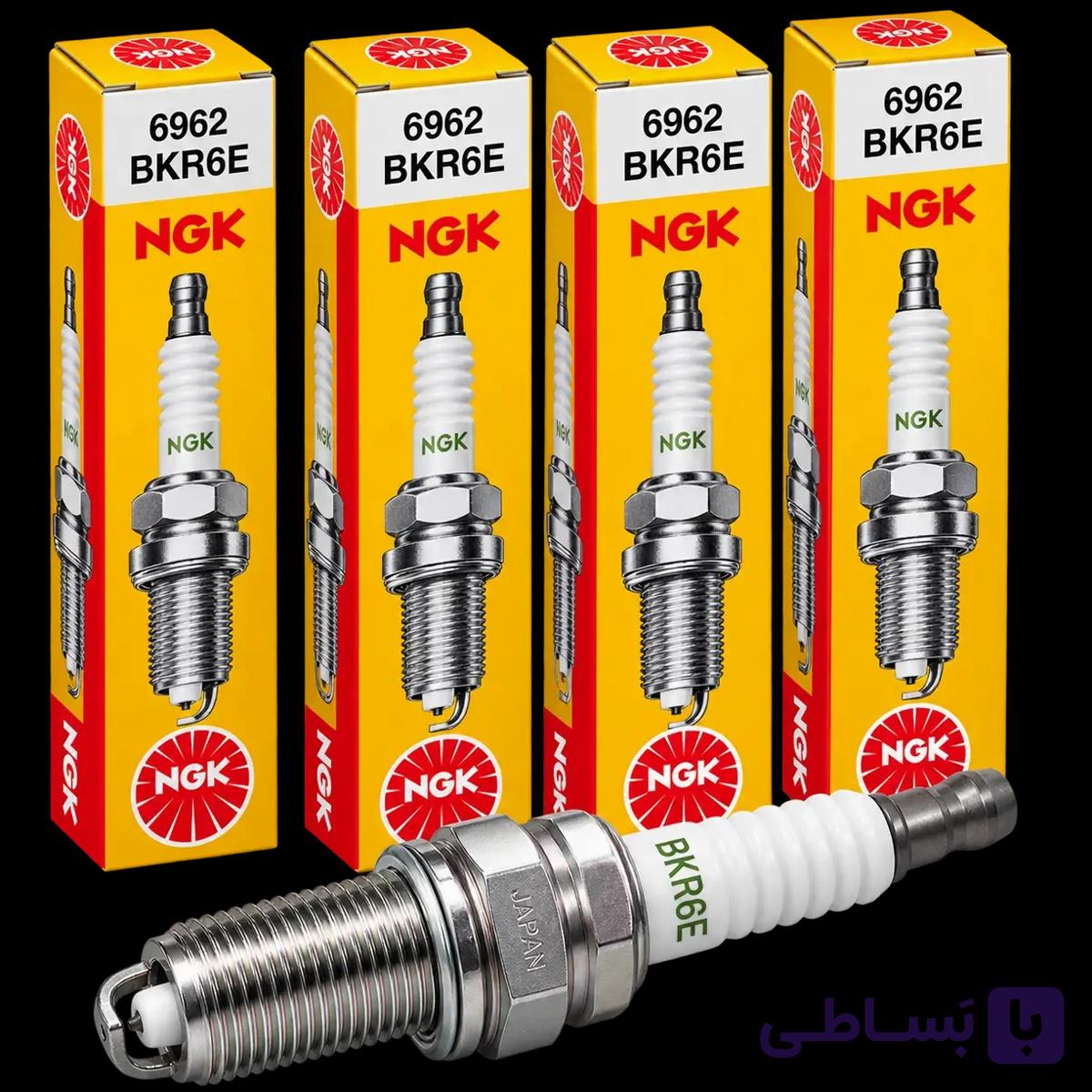 شمع NGK کوتاه استاندارد نیکل ژاپن اصلی BKR6E 6962 — تصویر 1