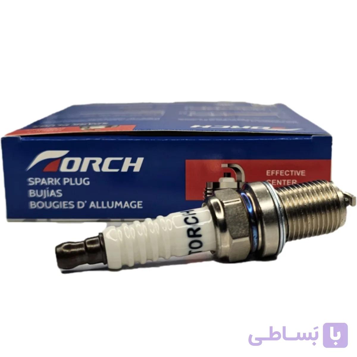 شمع خودرو پایه یورو 4 تورچ LDK7RTC مناسب پراید، تیبا، ساینا، کوییک — تصویر 1