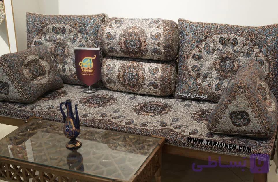 سرویس 7 تکه نیلوفر کرم نقره ای — تصویر 1