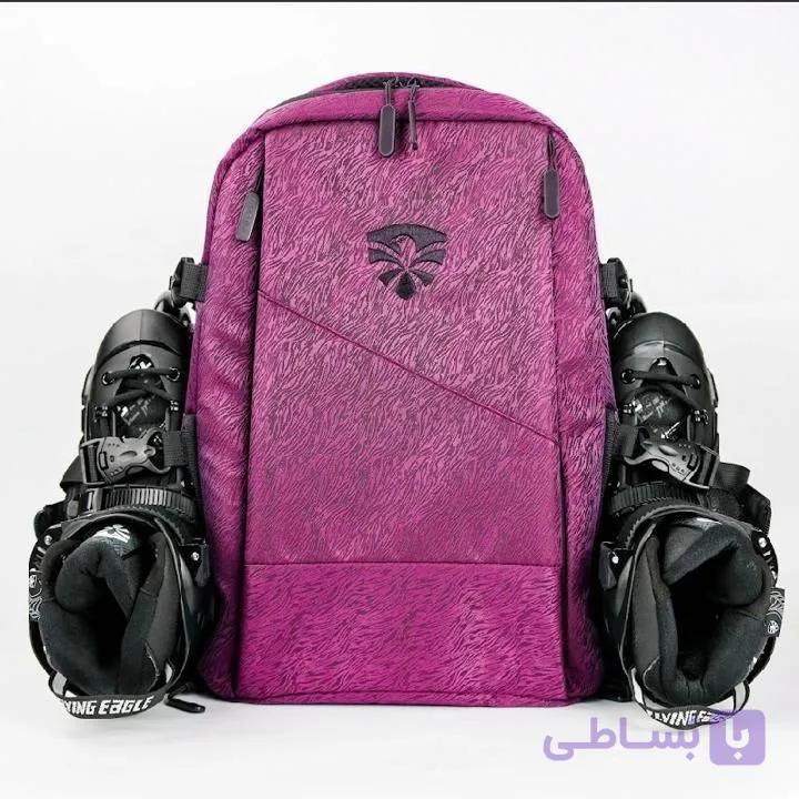 کوله پشتی ورزشی روزمره و اسکیت اورجینال فلای ایگل Flying eagle code 007 بنفش