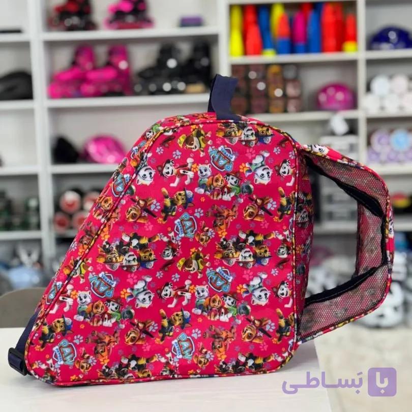 کیف و ساک حمل اسکیت دخترانه پسرانه بچگانه قرمز سگ نگهبان