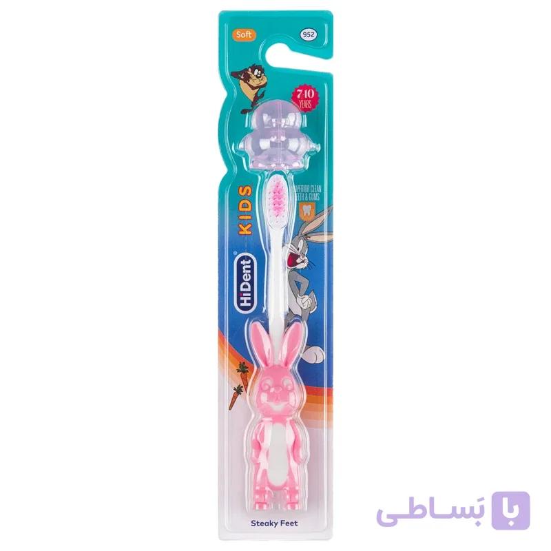 مسواک کودک هایدنت مدل خرگوش کد 952 با برس نرم — تصویر 1