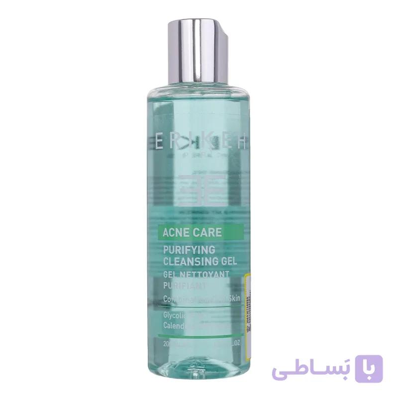 ژل پاک‌کننده آرایش صورت اریکه مدل ACNE CARE حجم 200 میلی‌لیتر — تصویر 1