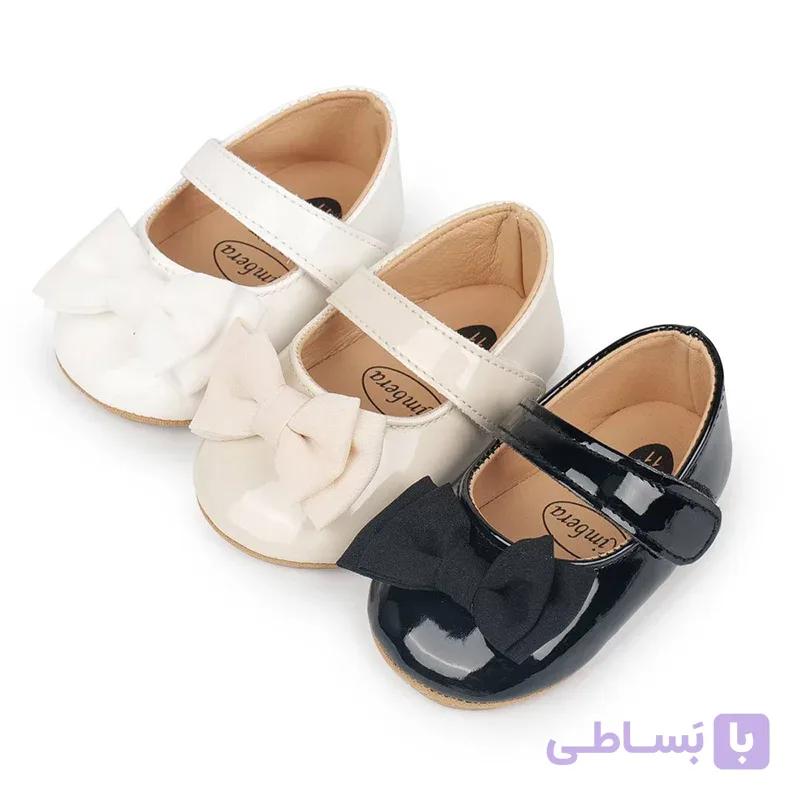 کفش نوزادی دخترانه مجلسی مدل میلا — تصویر 1