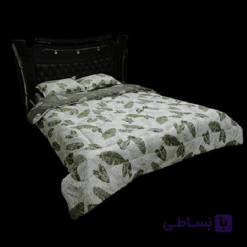 سرویس روتختی دو نفره طرح برگ دورو کد 114 — تصویر 1