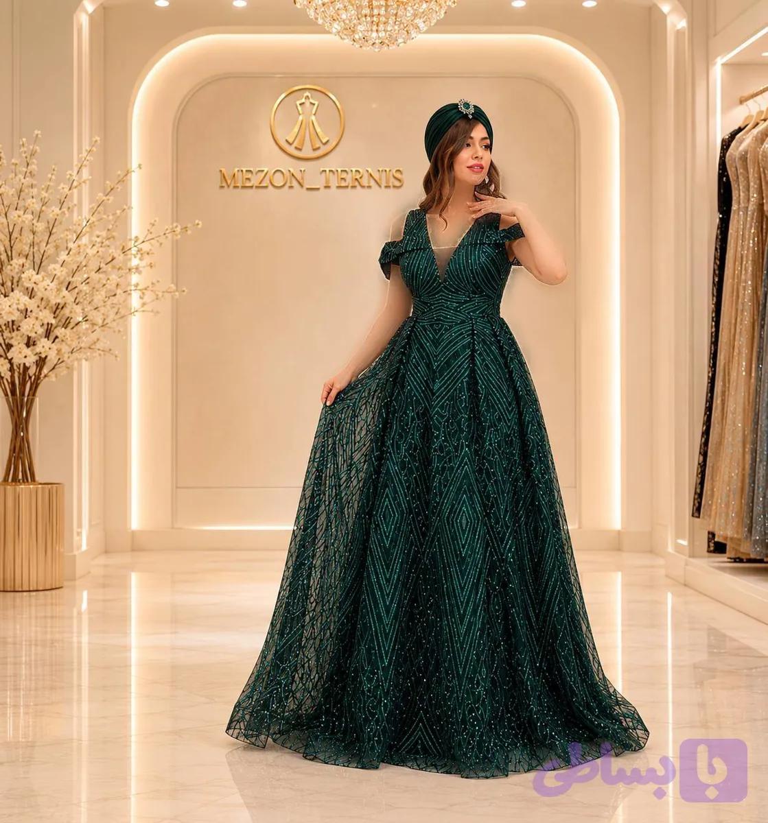ماکسی کلوش آفشولدر _ کد ۳۲۸
