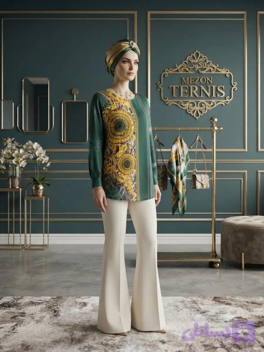 شومیز زنانه طرح کلاسیک _ کد ۳۸۴