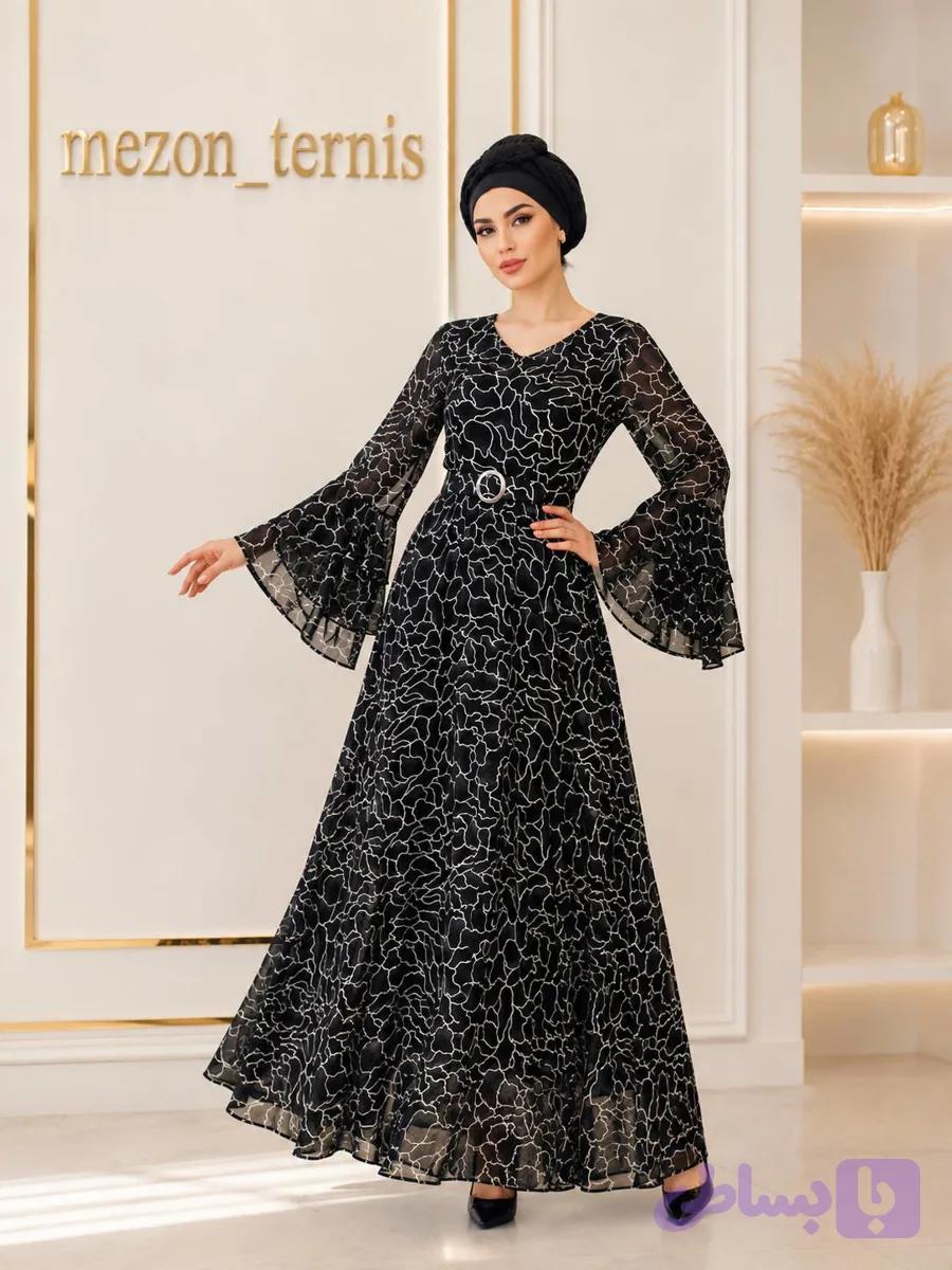 ماکسی مجلسی شاین کلوش _ کد ۳۲۰