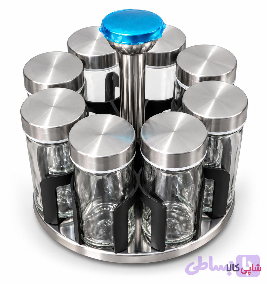 جا ادویه چرخان 8 تایید درب استیل