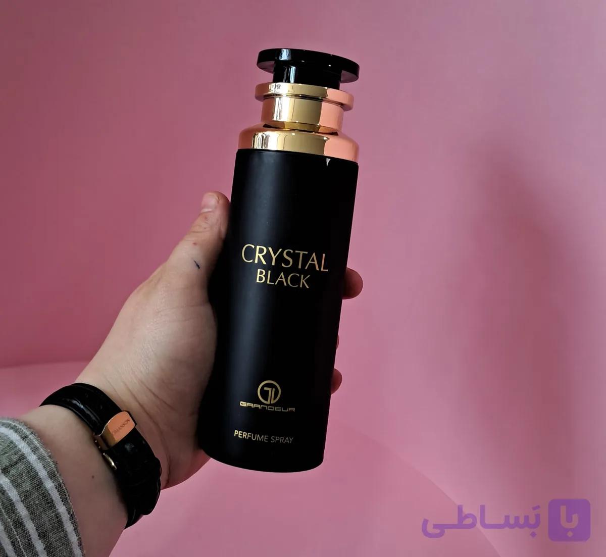 اسپری بدن زنانه گراندیور مدل Crystal Blackحجم۲۰۰ml