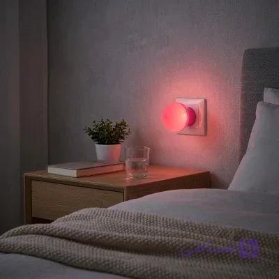 چراغ خواب پاور سرپیچی با پایه E27 و نور LED سه وات