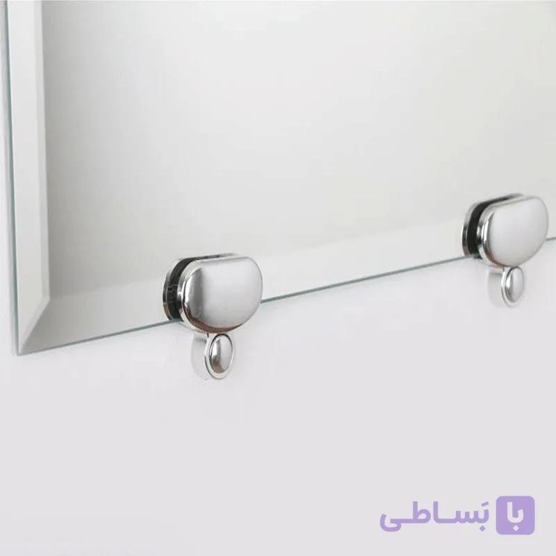 بست آینه بهسازان نقره‌ای | مناسب آینه و شیشه ۴ تا ۶ میلی‌متر