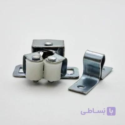 قفل کابینت مدل چفت غلطکی | بدنه گالوانیزه درجه 1 | چفتی | ابعاد 3.4x3x1.5 سانتی‌متر
