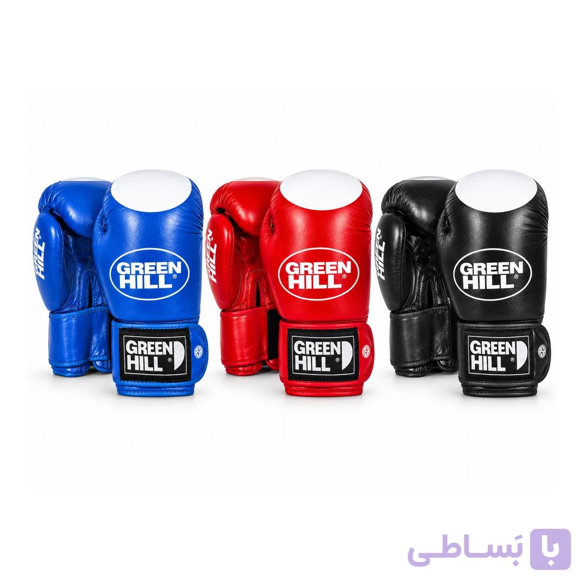 دستکش بوکس چرم گرین هیل سرسفید — تصویر 1