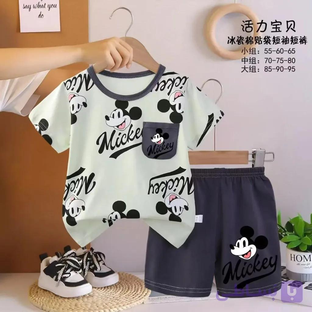 ست تیشرت شلوارک پسرانه طرح میکی Mickey Mouse | دیزنی