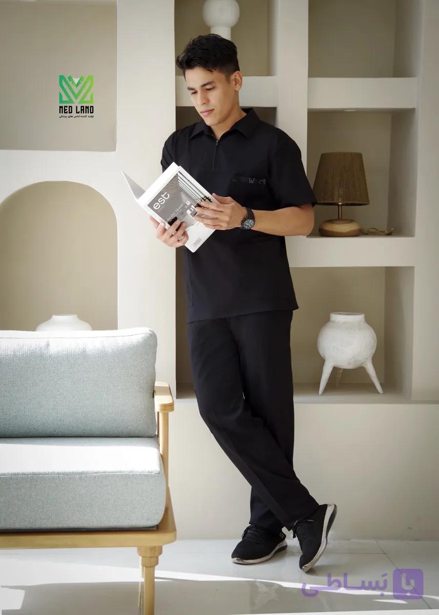 اسکراب شلوار مردانه یقه پیراهنی
