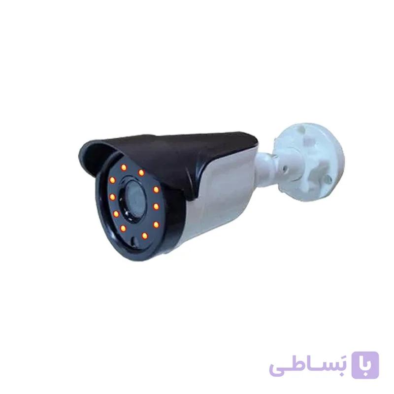 ماکت دوربین مداربسته مدل چراغ دار 220 ولت طرح بولت گرد — تصویر 1
