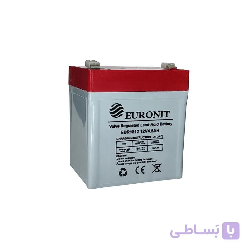 باطری دزدگیر اماکن یورونیت مدل EUR1812 12V4.5AH — تصویر 1