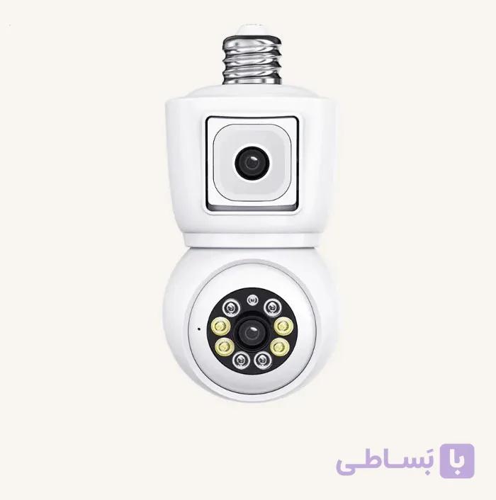 دوربین لامپی چرخشی وای فای دو لنزه ICSEE — تصویر 1