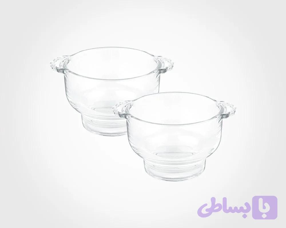 کاسه سوپ خوری جفتی شیشه ای کد2330