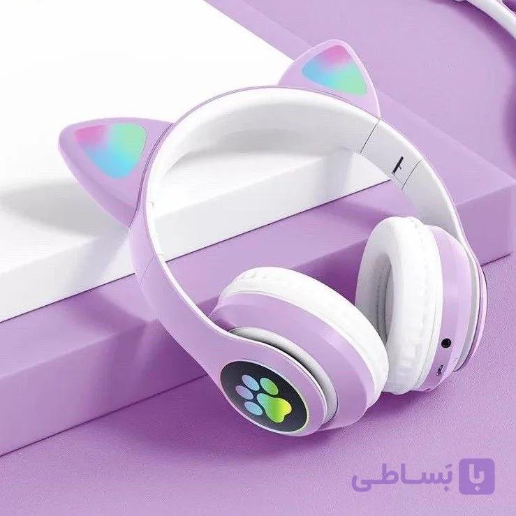 هدفون بلوتوثی مدل گربه ای mz023 — تصویر 1