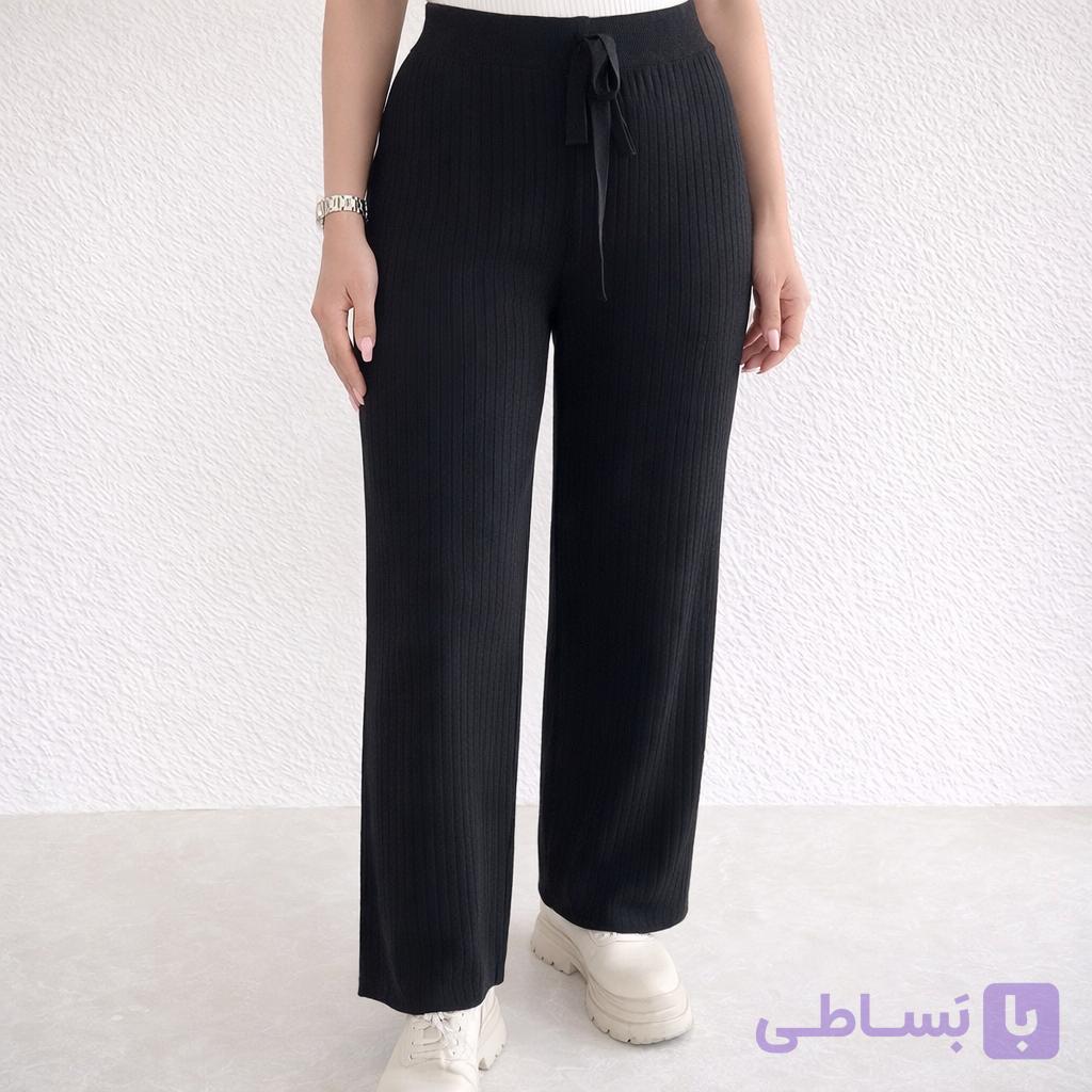 شلوار بگ بافت گرم بالا