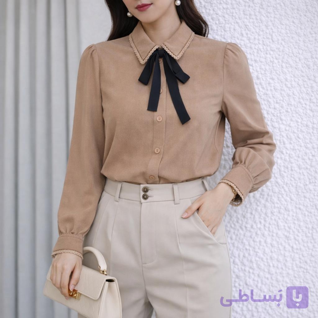 شومیز کراواتی زنانه.شومیز ساده