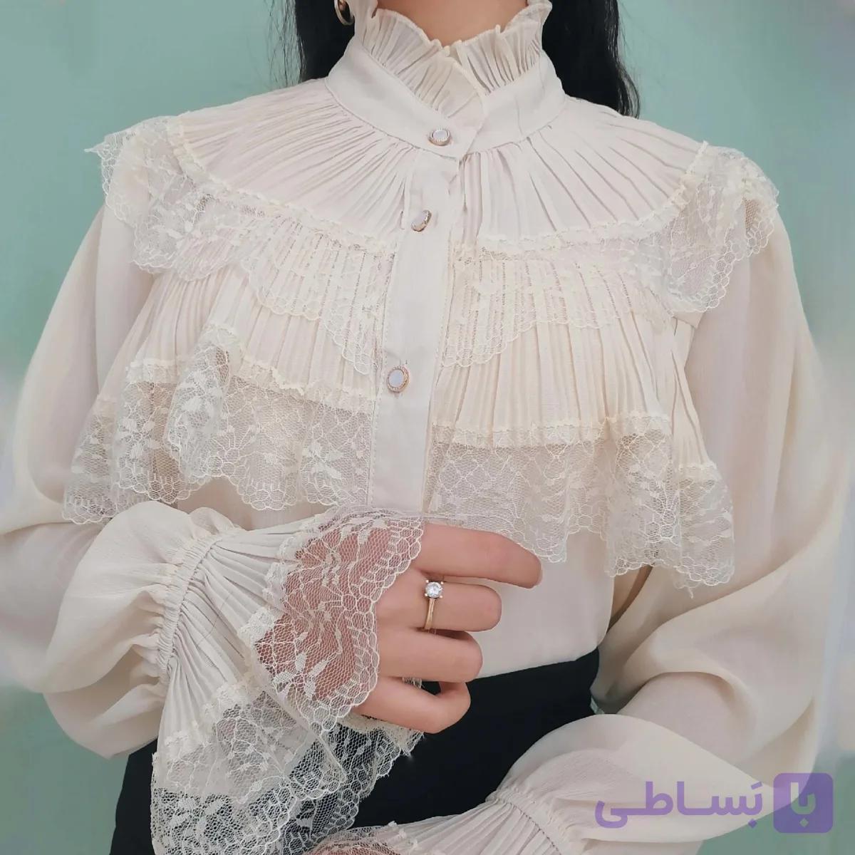 شومیز حریر پرنسسی زنانه