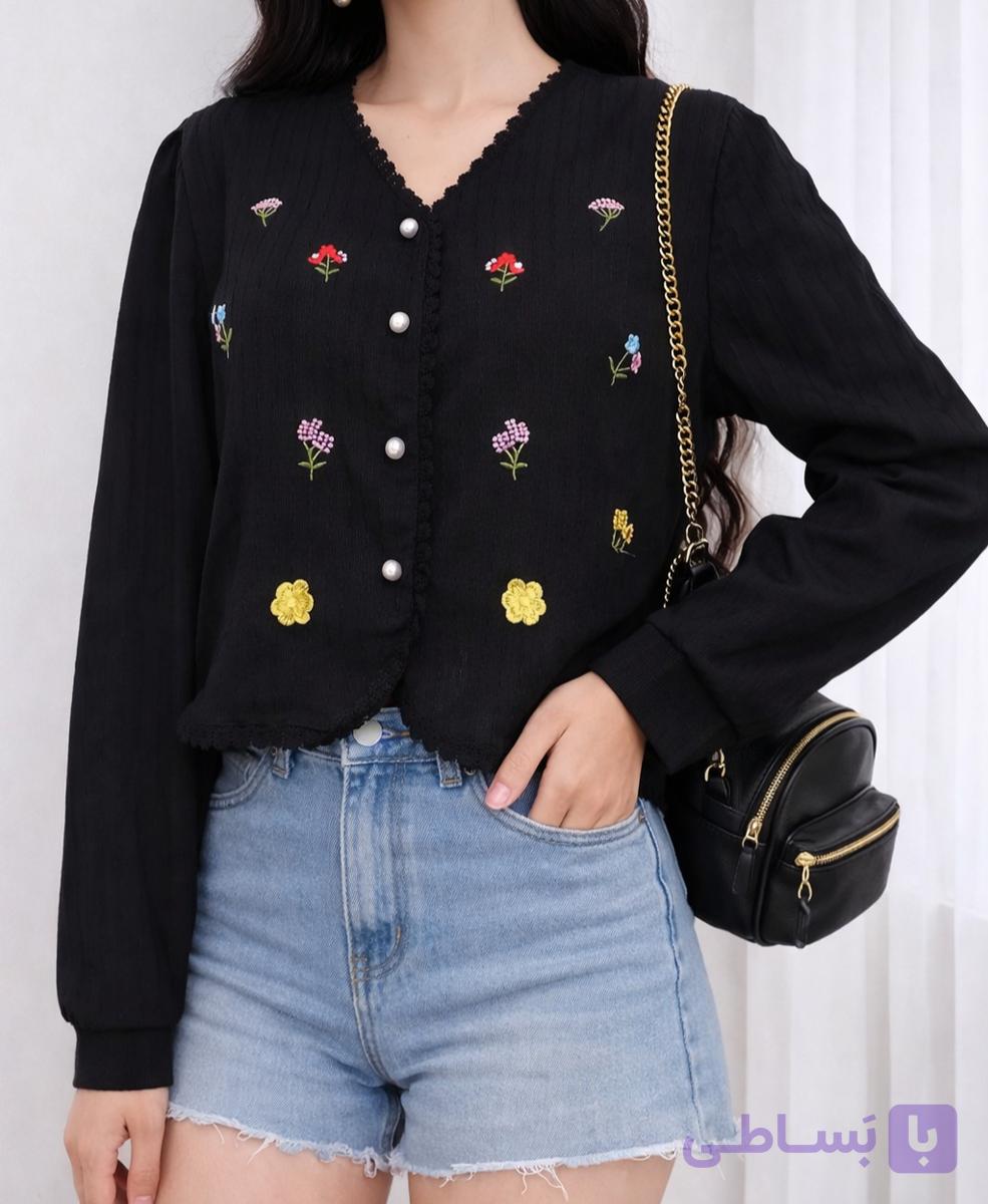 شومیز بهاره گلدوزی زنانه
