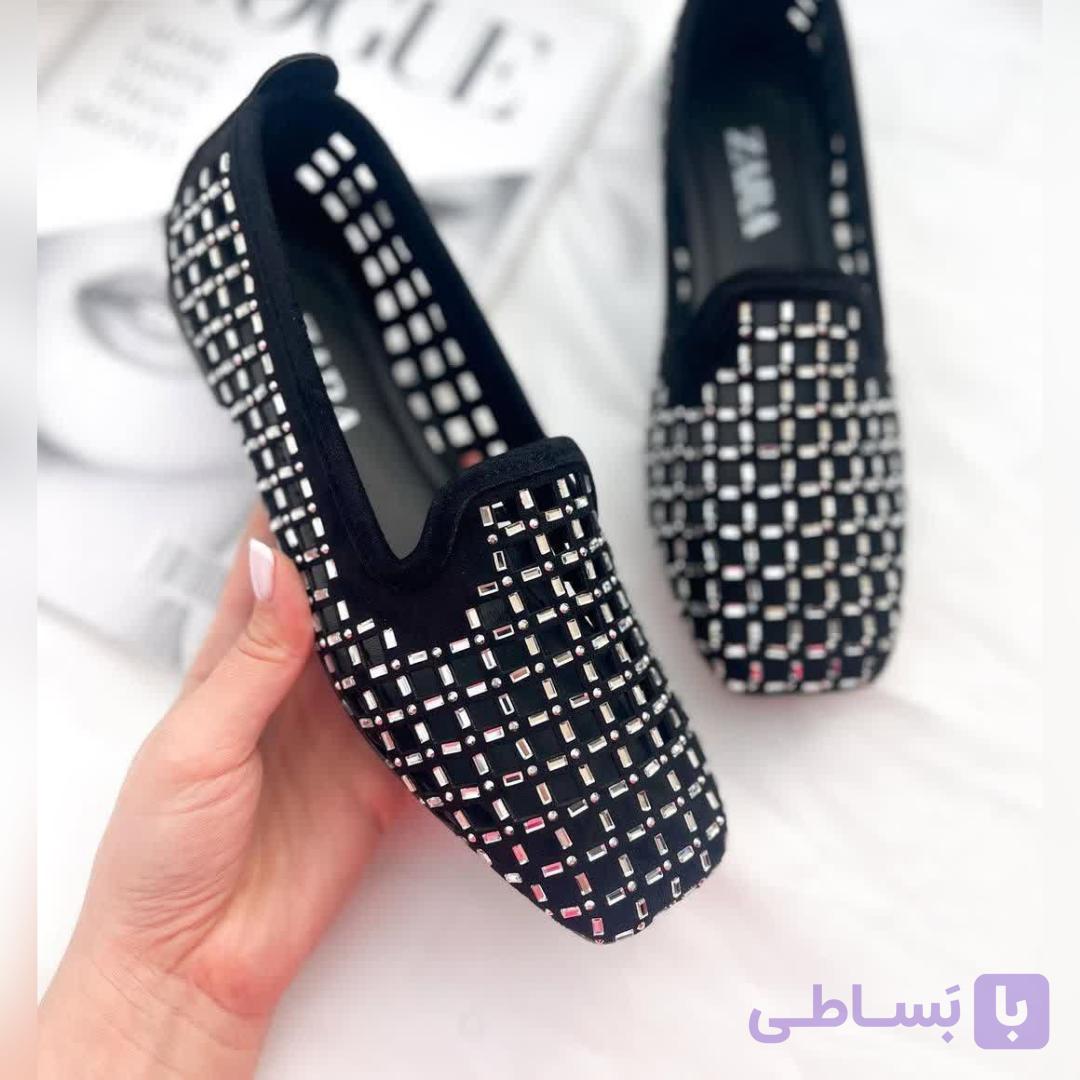 کالج مجلسی نگینی زنانه شیک و لاکچری طرح آینه ای. 37 تا 40