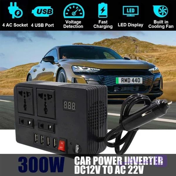آداپتور شارژر فندکی خودرو 12V به 220V مدل 300W BYGD