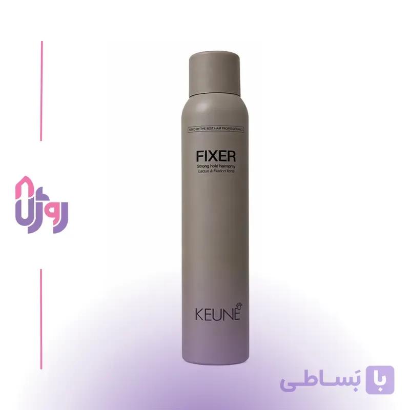 اسپری مو کئون KEUNE مدل استایل فیکسر Style Fixer فیکس کننده مو با قابلیت نگهدارندگی بالا Strong Hold حجم 300 میل — تصویر 1
