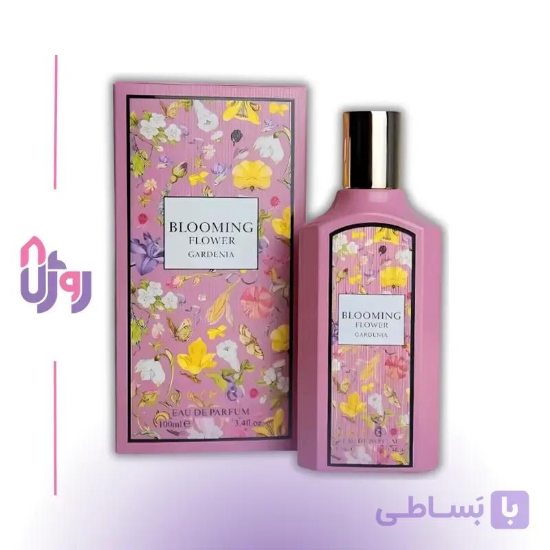عطر ادو پرفیوم زنانه فراگرنس ورد Fragrance World مدل بلومینگ فلاور گاردنیا Blooming Flower Gardenia حجم 100 میلی‌لیتر — تصویر 1