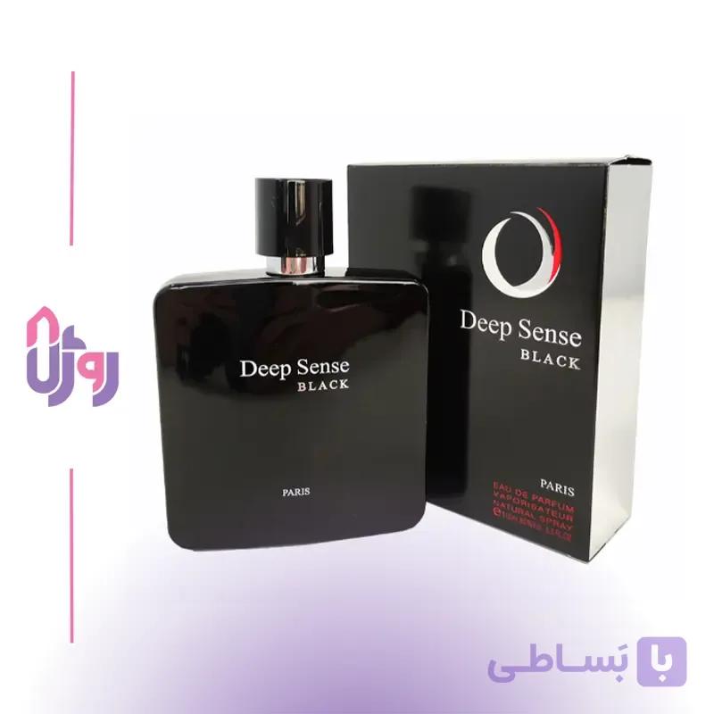 عطر ادوپرفیوم مردانه الیزه فشن Elysees Fashion مدل دیپ سنس بلک Deep Sense Black پرایم کالکشن حجم 100 میلی‌لیتر — تصویر 1