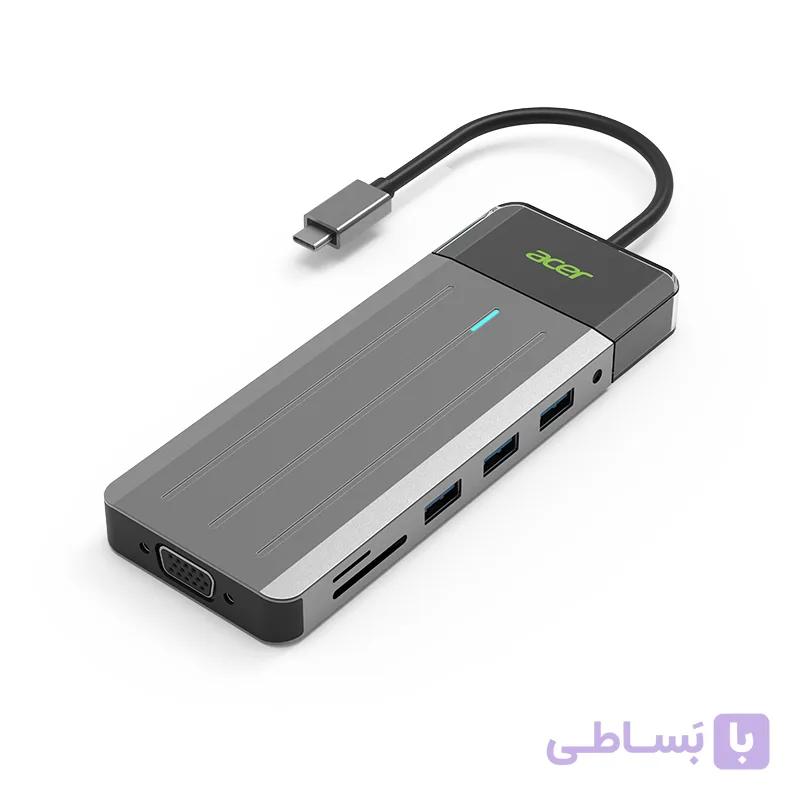 هاب دوازده در یک USB Type-C ایسر اورجینال مدل ODK3L0 — تصویر 1